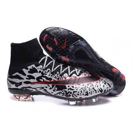 New Top Nike Mercurial Superfly Iv FG Cleat Black Red White New Top Nike Mercurial Superfly Iv FG Cleat Black Red White