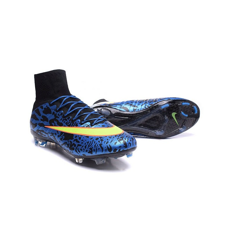 nike mercurial blue and yellow