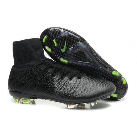 Mens 2015 Nike Mercurial Superfly 4 FG Soccer Boot All Black Mens 2015 Nike Mercurial Superfly 4 FG Soccer Boot All Black