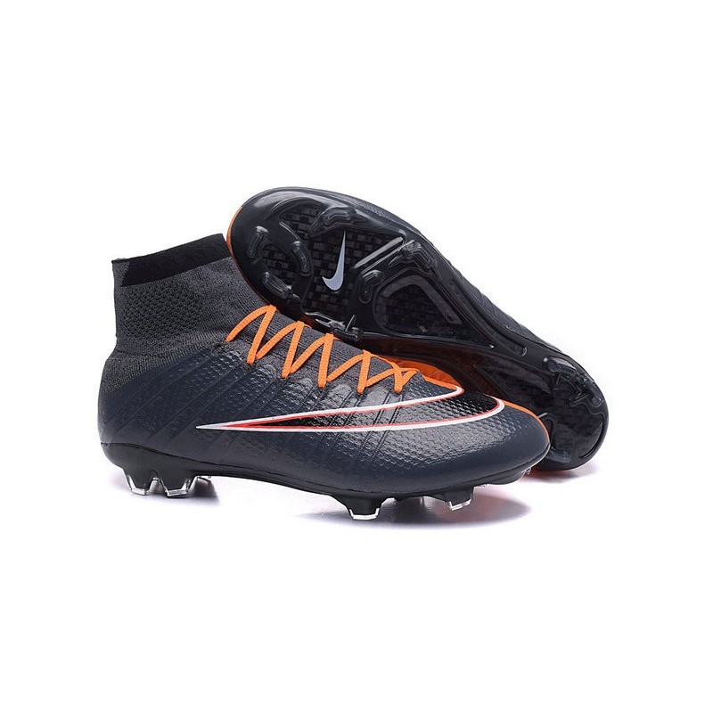 nike soccer cleats black and orange