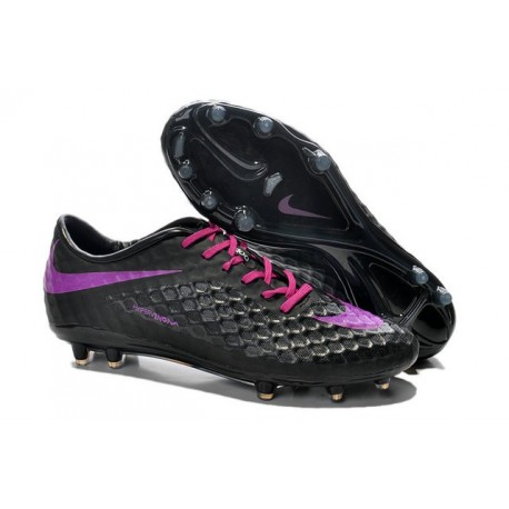 Nike HyperVenom Phantom FG Men's Firm Ground Soccer Boots Black Purple Nike HyperVenom Phantom FG Men's Firm Ground Soccer Boots Black Purple