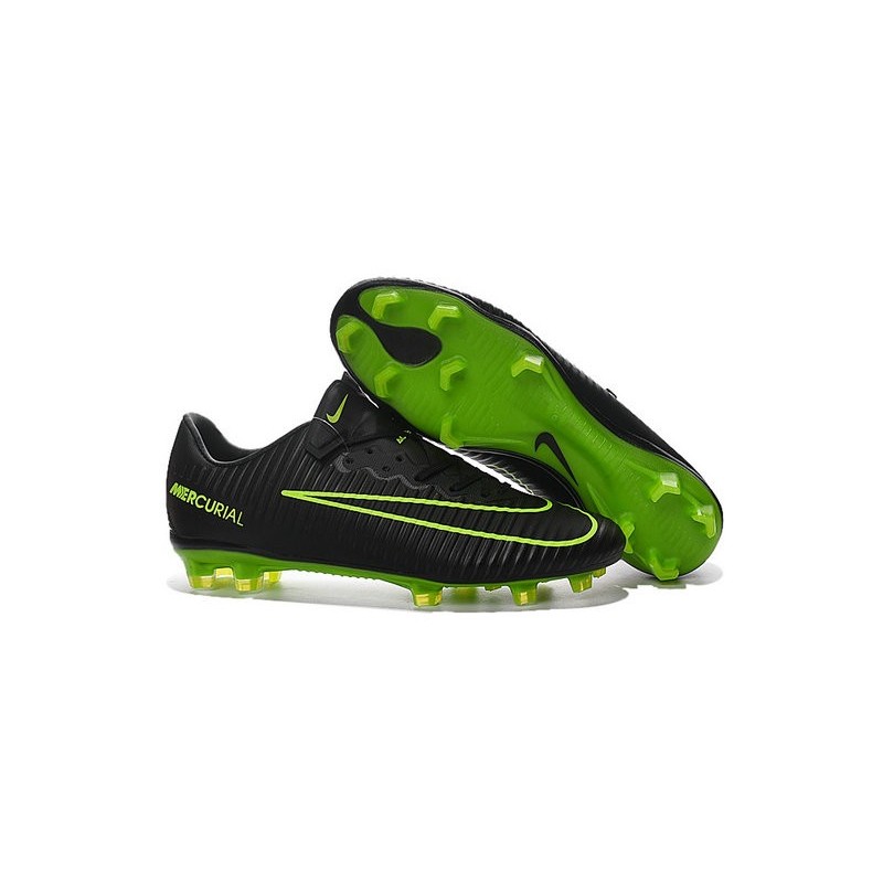 Nike Mercurial Vapor 11 FG ACC Mens Football Shoes Black Green