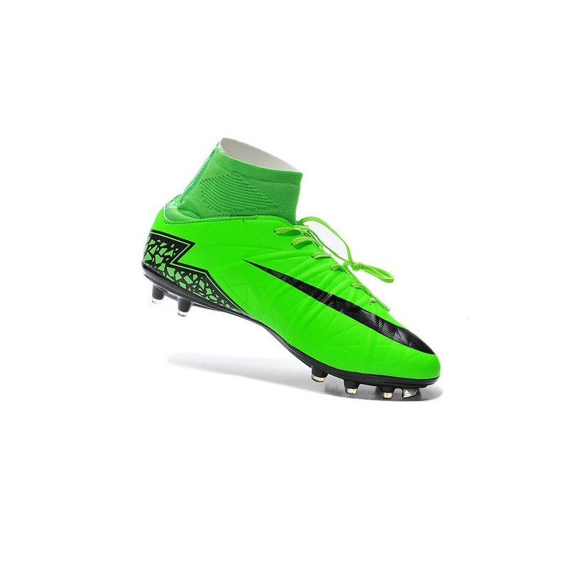 New 2015 Soccer Cleats Nike Hypervenom Phantom Ii Fg Acc Green Black