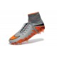 New 2015 Soccer Cleats Nike Hypervenom Phantom II FG ACC Wolf Grey Orange Black