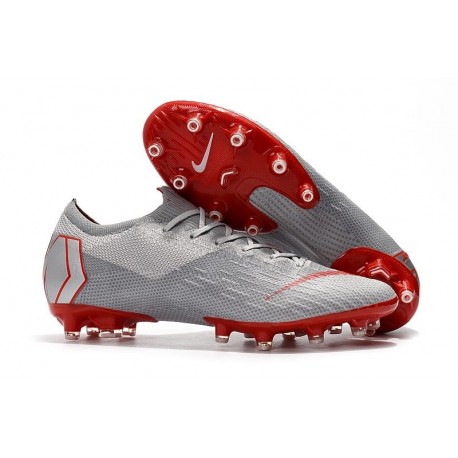 Nike Mercurial Vapor XII Elite AG-PRO Artificial-Grass Grey Red