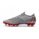 Nike Mercurial Vapor XII Elite AG-PRO Artificial-Grass Grey Red