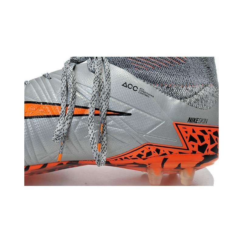 orange and grey nike soccer cleats