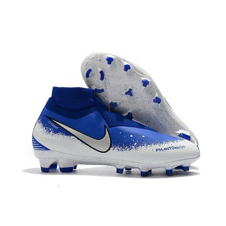 New Nike Phantom Vision Elite DF FG Soccer Boots - Blue White