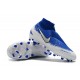 New Nike Phantom Vision Elite DF FG Soccer Boots - Blue White