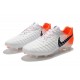 Nike Tiempo Legend VII FG Men's Soccer Cleats - White Orange Black