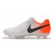 Nike Tiempo Legend VII FG Men's Soccer Cleats - White Orange Black