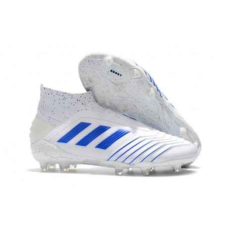 adidas Predator Virtuso 19+ FG Firm Ground Boots - White Blue