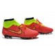 Top Nike Magista Obra FG ACC Mens Soccer Boots Red Gold Volt