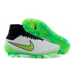 Top Nike Magista Obra FG ACC Mens Soccer Boots White Green Black