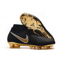 Nike Phantom Vision Elite DF FG 2019 Cleats Black Gold