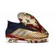 adidas Predator 19+ FG Firm Ground Boots - Gold Silver Red