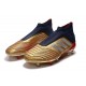 adidas Predator 19+ FG Firm Ground Boots - Gold Silver Red