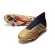 adidas Predator 19+ FG Firm Ground Boots - Gold Silver Red