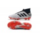 adidas Predator 19+ FG Firm Ground Boots - Silver Black Red