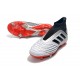 adidas Predator 19+ FG Firm Ground Boots - Silver Black Red