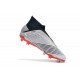 adidas Predator 19+ FG Firm Ground Boots - Silver Black Red