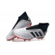 adidas Predator 19+ FG Firm Ground Boots - Silver Black Red