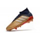 adidas Predator 19.1 FG Soccer Cleat Gold Red Silver