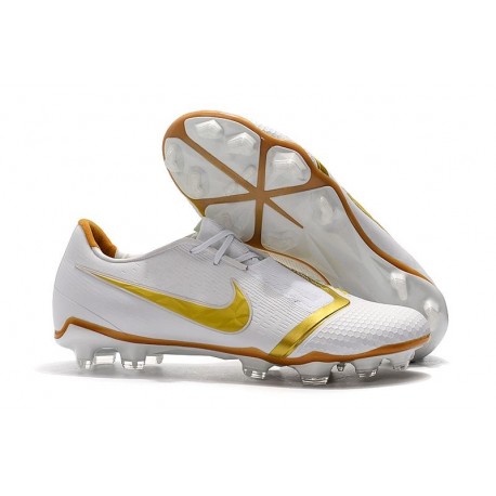 Nike Phantom VNM Elite FG Soccer Boots White Gold