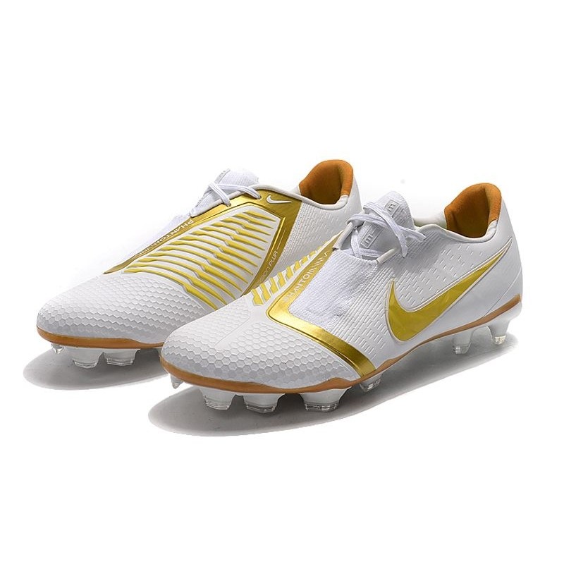 Nike Phantom VNM Elite FG Soccer Boots White Gold