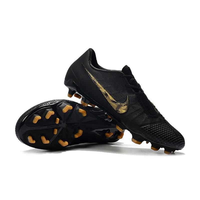 new nike football boots black and gold