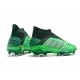 adidas Predator 19+ FG Firm Ground Boots - Green Silver