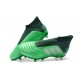 adidas Predator 19+ FG Firm Ground Boots - Green Silver
