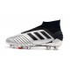 adidas Predator 19+ FG Firm Ground Boots - Silver Black