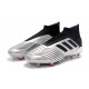 adidas Predator 19+ FG Firm Ground Boots - Silver Black