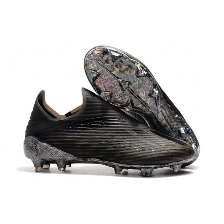 adidas X 19+ FG Dark Script Soccer Cleats Black