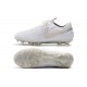 Nike Tiempo Legend VIII Elite FG Cleats White Chrome Silver