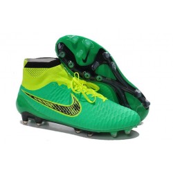 Top Nike Magista Obra FG ACC Mens Soccer Shoes Green Volt Black