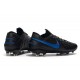 Nike Tiempo Legend VIII Elite FG Cleats Black Blue Hero