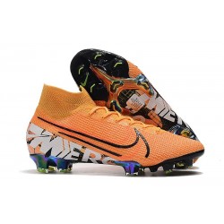 Nike Mercurial Superfly 7 Elite FG Soccer Cleats Orange White Black