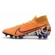 Nike Mercurial Superfly 7 Elite FG Soccer Cleats Orange White Black