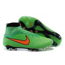 Nike New Men Football Shoes Magista Obra FG ACC Green Orange