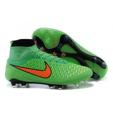 Nike New Men Football Shoes Magista Obra FG ACC Green Orange