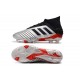 adidas Predator 19.1 FG Soccer Cleat Silver Black Red