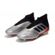 adidas Predator 19.1 FG Soccer Cleat Silver Black Red