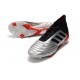 adidas Predator 19.1 FG Soccer Cleat Silver Black Red