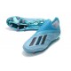 adidas X 19+ FG Soccer Cleats Bright Cyan Black