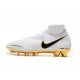Nike Phantom Vision Elite DF Firm Ground Cleats White Gold Black