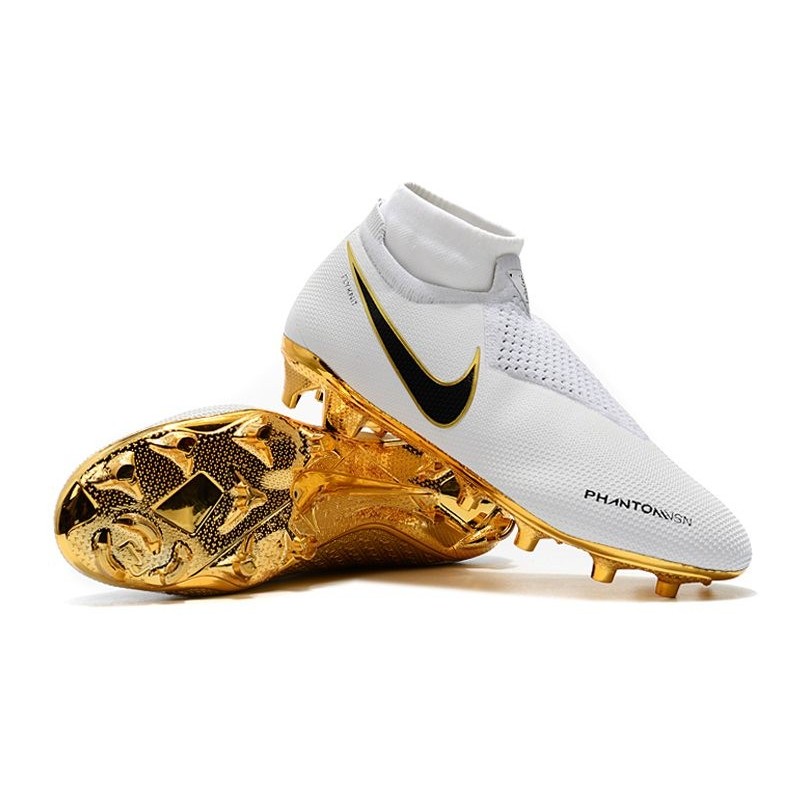 nike phantom vision elite df fg white gold