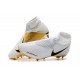 Nike Phantom Vision Elite DF Firm Ground Cleats White Gold Black