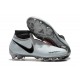 Nike Phantom Vision Elite DF Firm Ground Cleats Gray Red